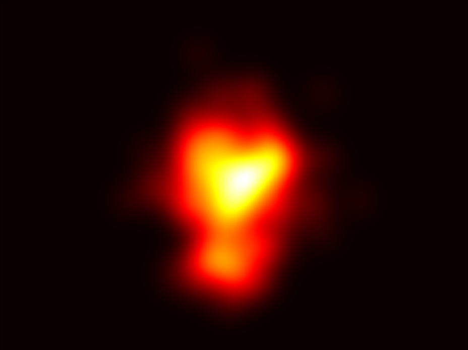 Eye-tracking heatmap after the fix